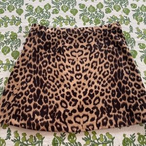 ZARA leopard print mini skirt